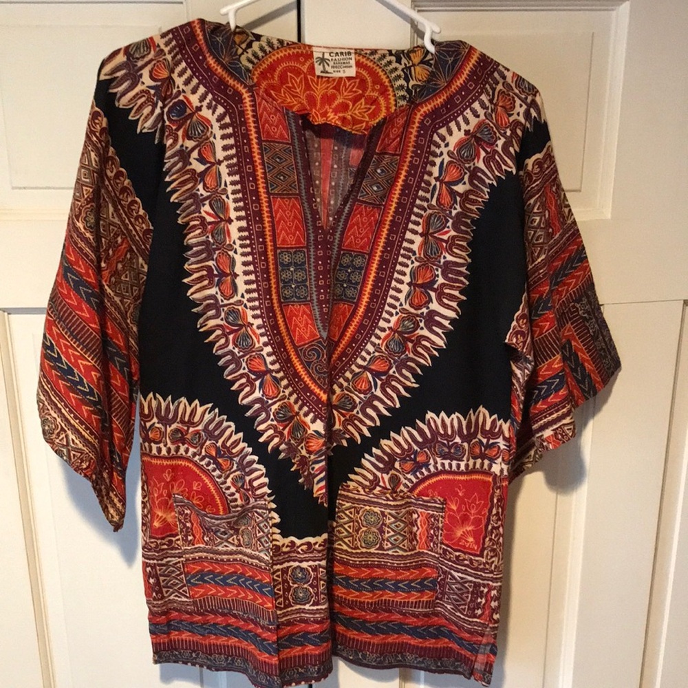 CARIB FASHION BAHAMAS Hippie Boho Rasta Shirt
